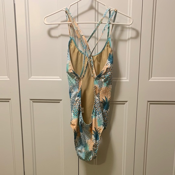 Tropical Pineapples Swimsuit - Picture 2 of 4